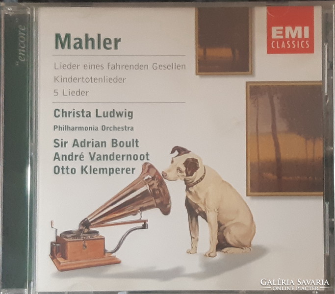 MAHLER MŰVEKET ÉNEKEL CHRISTA LUDWIG   CD