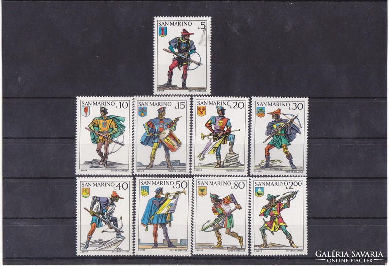 San marino commemorative stamps full-set 1973