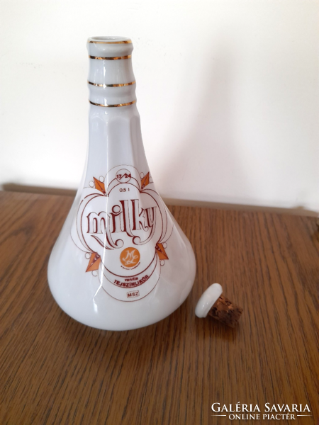 Raven house porcelain milky liqueur bottle butelia