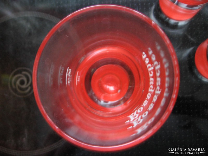 Kalibrált Ypsilon Bormioli Rossbacher különleges gyógyfüves likőrös pohár