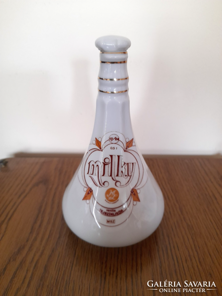 Raven house porcelain milky liqueur bottle butelia