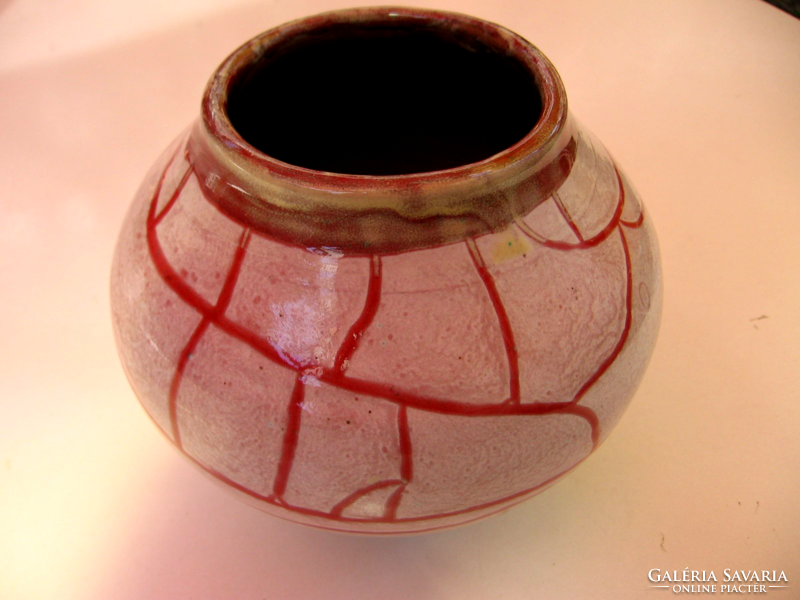Retro kerámia gömb váza