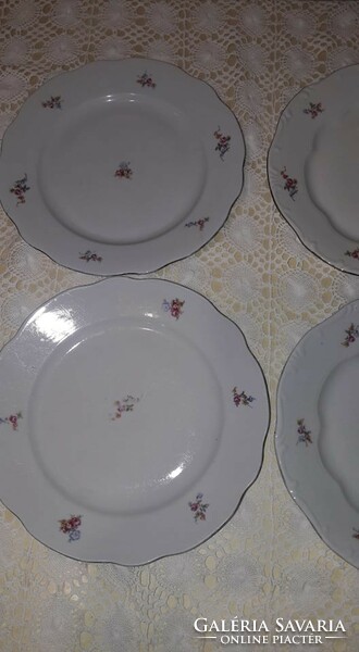 Zsolnay flat plates, 4pcs