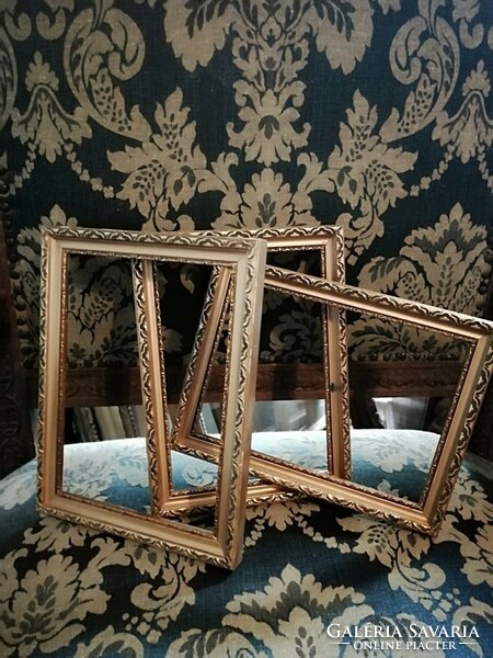 Antique picture frame 3 pieces in one