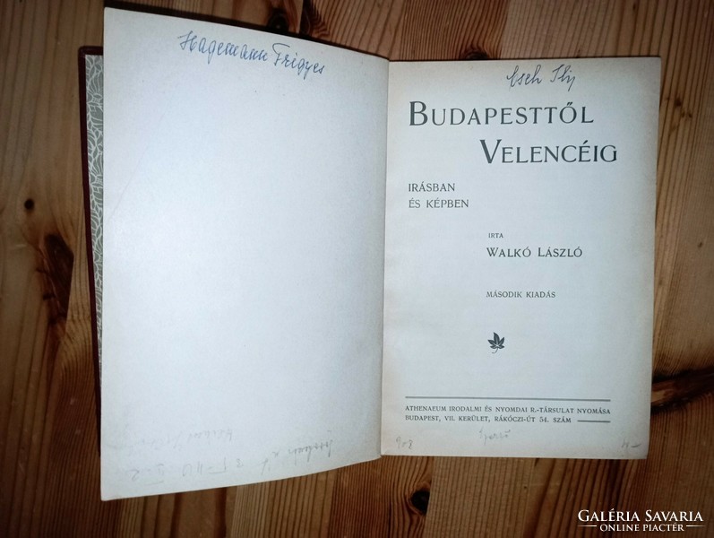 Walkó László: Budapesttől Velencéig - Magyar utazási almanach