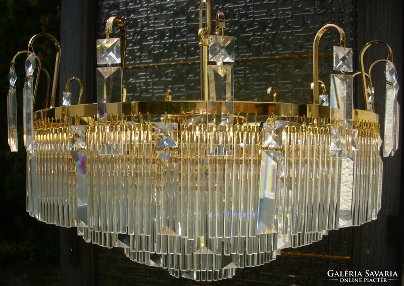 Glass chandelier with 6 burners