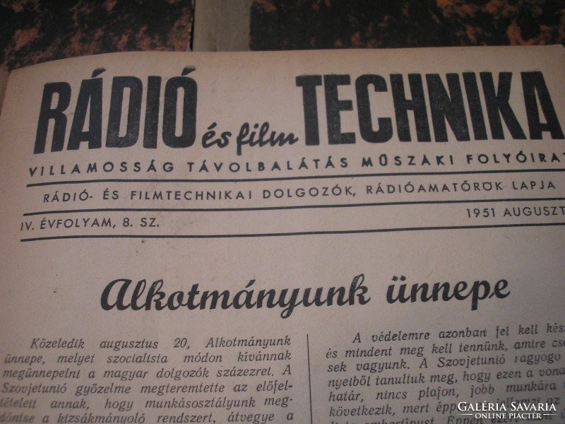 1955, 1958, rádiótechnika 675 old CSAK 2 kötet felsorolással leárazva ELADÓ