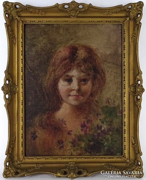 1I685 XX. századi festő : Kislány portré