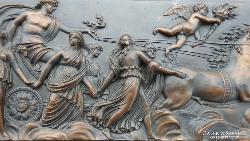 Ancient Mythology Scenic Bronze Relief Mural - Electroplating - Wall Sculpture