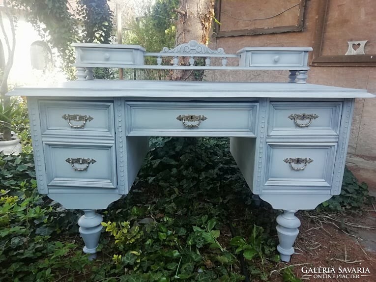 Old German built desk in Provence, vintage