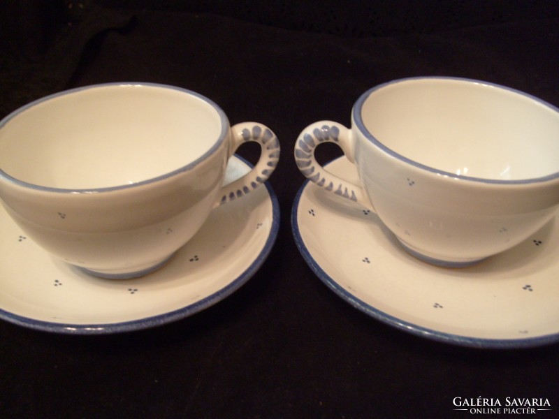 Gmundner rare polka dot, tea or coffee cups, flawless, can be given as a gift, set of 4