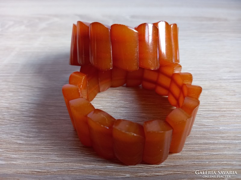 Old amber bracelet 2 pcs