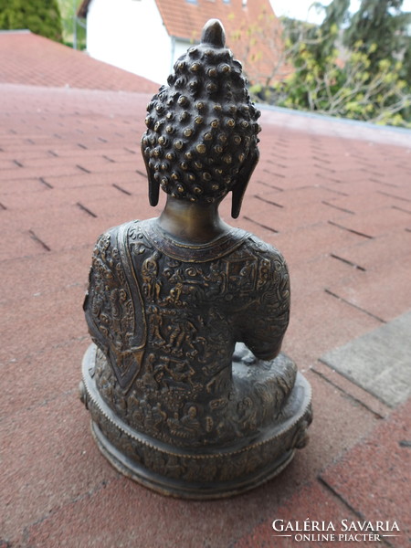 Shakyamuni Buddha - antik nagyméretű bronz Buddha szobor