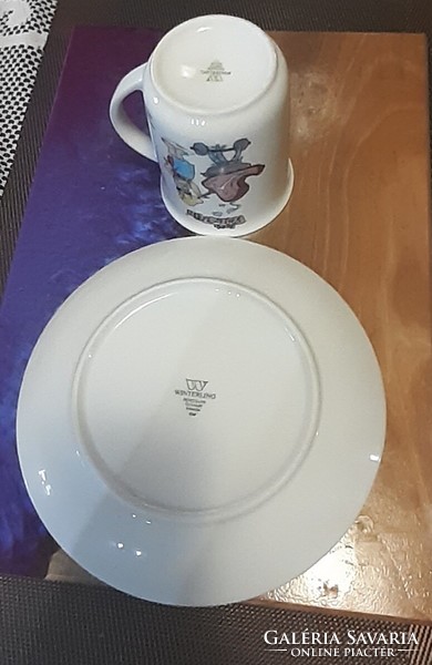 Rare winterling bavaria flinston plate and mug