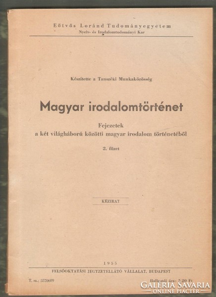 Magyar Irodalomtörténet I-II.