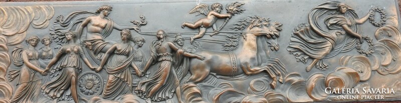 Ancient Mythology Scenic Bronze Relief Mural - Electroplating - Wall Sculpture