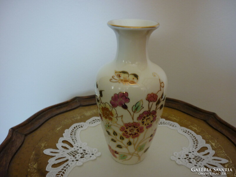 Zsolnay butterfly pattern vase