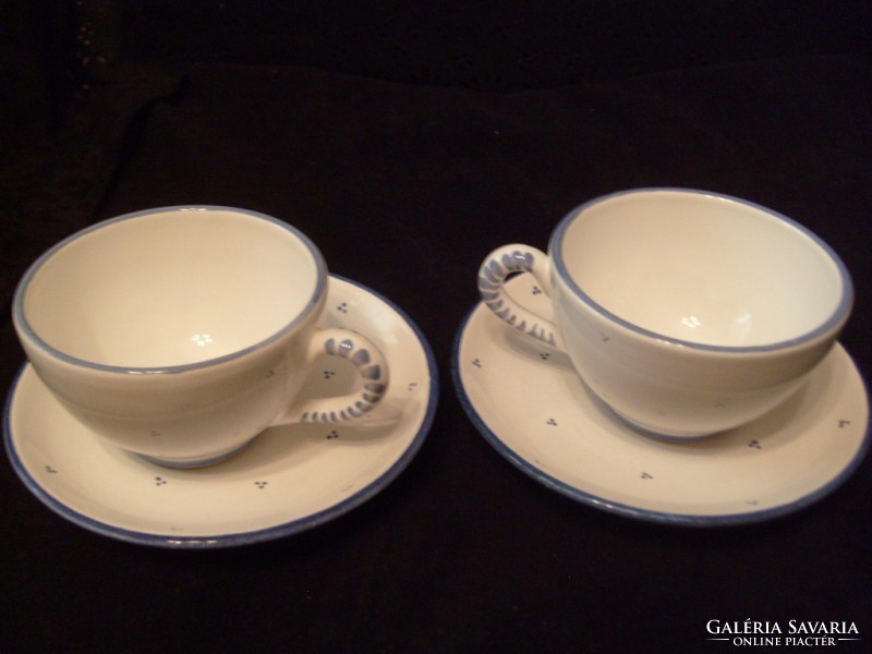 Gmundner rare polka dot, tea or coffee cups, flawless, can be given as a gift, set of 4