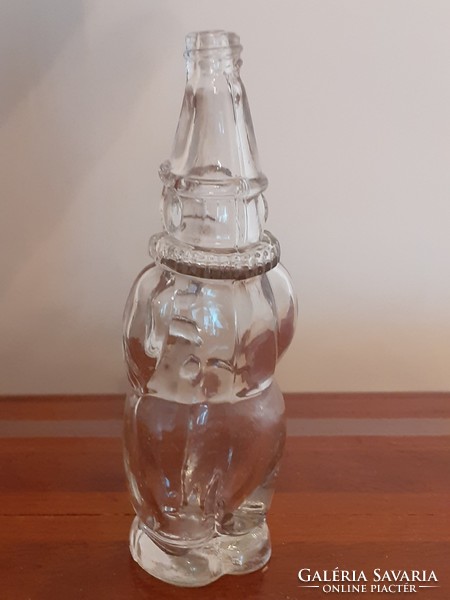 Régi kölnis üveg bohóc alakú vintage parfümös palack
