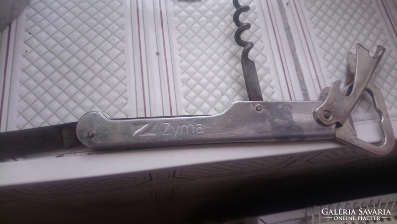 Old French protected, zyma brand bottle opener, corkscrew knife in one