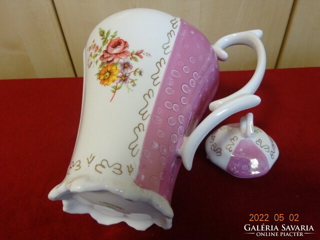 Oriental porcelain beautiful teapot with rose pattern. They have a fine porcelain 1.5 Liter! Jokai.