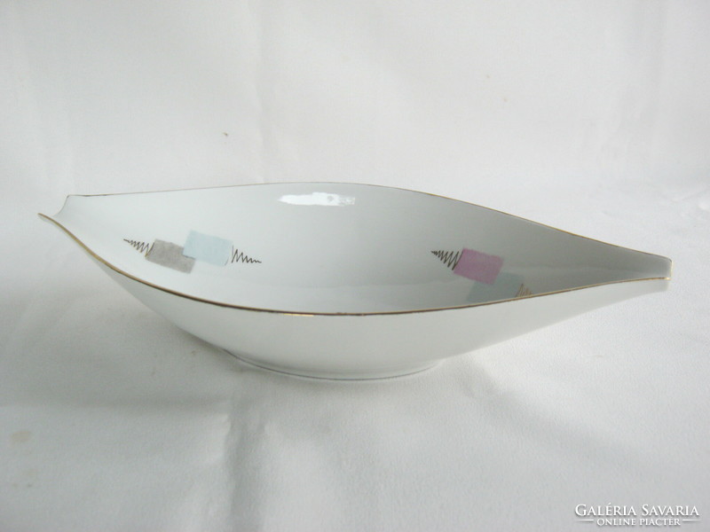 Unterweissbach porcelain art deco boat bowl serving centerpiece