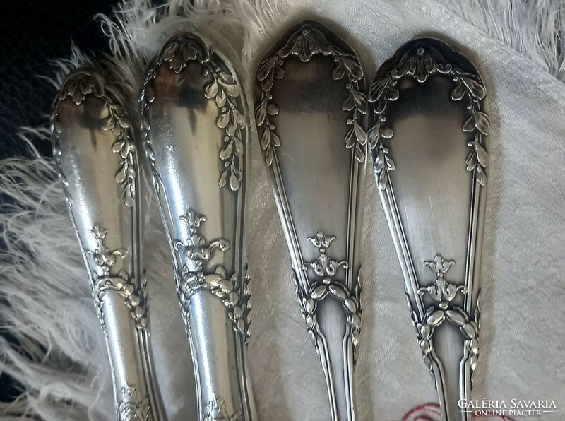 Xiv. Louis style, silver-plated, antique cutlery set, for 12 persons, 51 pieces (1925-1940)