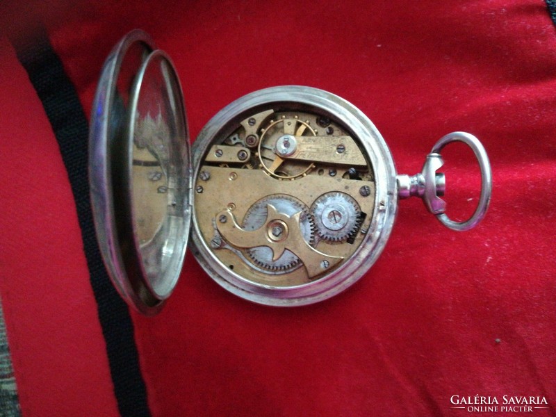 Silver pocket watch roskopf repair