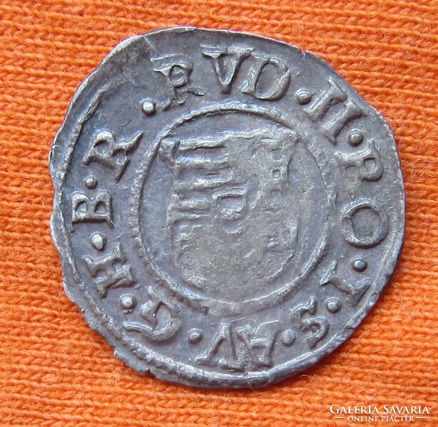 Rudolf /1576-1608/ ezüst denár 1587  K-B