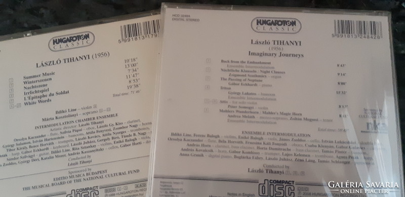 TIHANYI LÁSZLÓ  2  DB  SZERZŐI CD