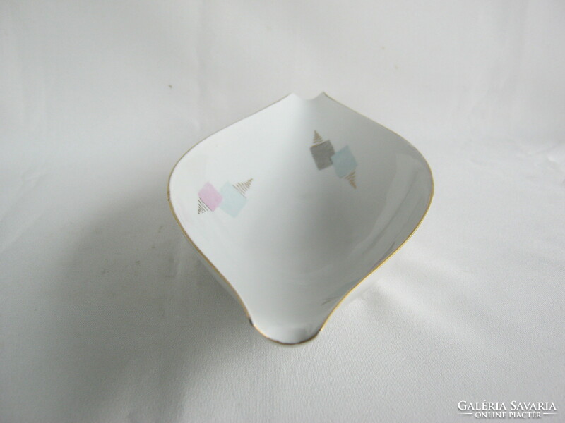 Unterweissbach porcelain art deco boat bowl serving centerpiece