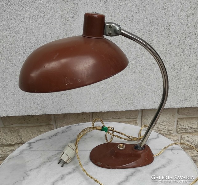 Retro workshop, office lamp, original in good condition. Bauhaus, marked desk lamp