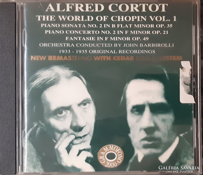 Alfred cortot chopint playing piano cd rare!