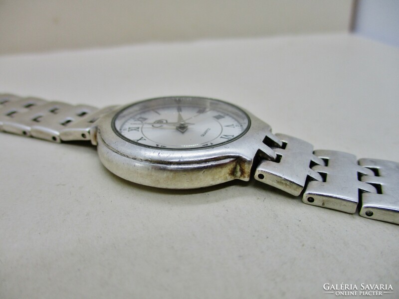 Elegant rare larger silver watch with silver clasp 89.1g
