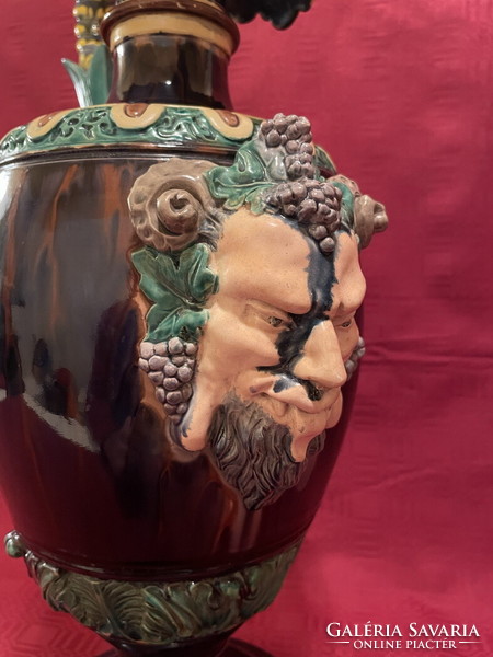Old, huge, jug with a bachus head 55cm !!!!