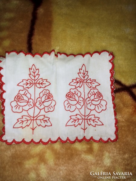 Antique, embroidered wall protectors!