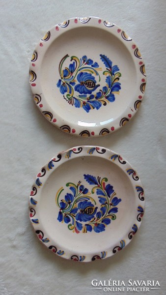 Vásárhelyi wall plate pair small h.M.V. 2 pieces with marking