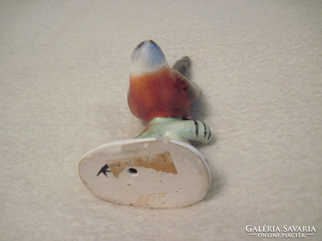 Bodrogkeresztúr ceramic bird figurine
