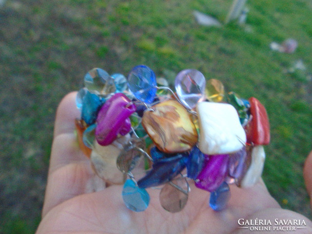Original marine abalone bracelet with magnetic clasp in beautiful colors from the beauty of the sea