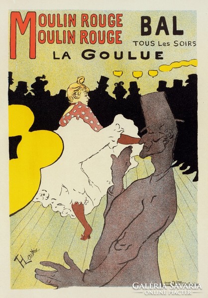 Toulouse-lautrec - la goulue - canvas reprint on blinds