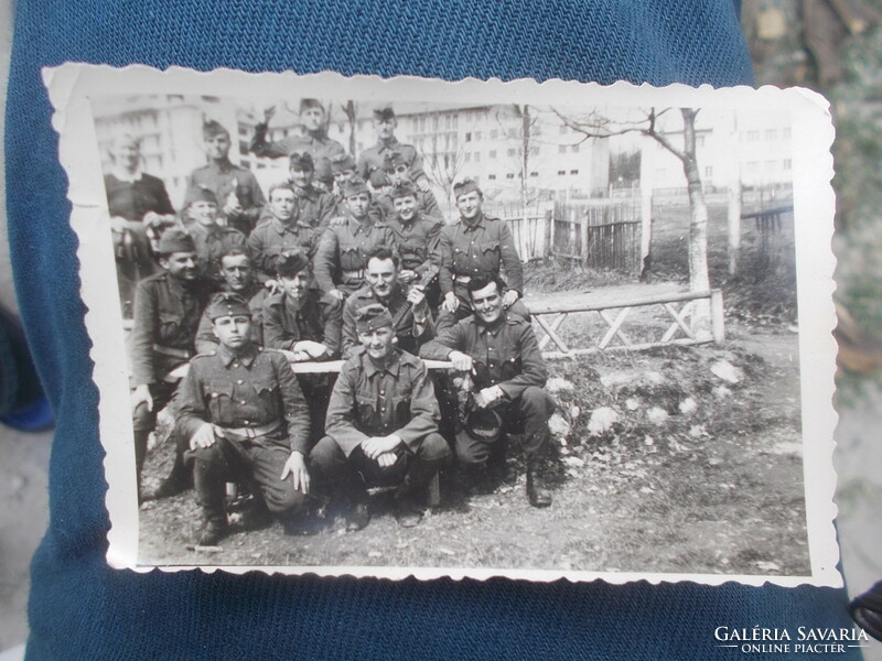 II világháborús fotó fénykép magyar katonákkal csoportkép 1944