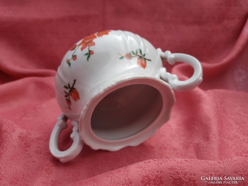 Antik Zsolnay porcelán cukortartó