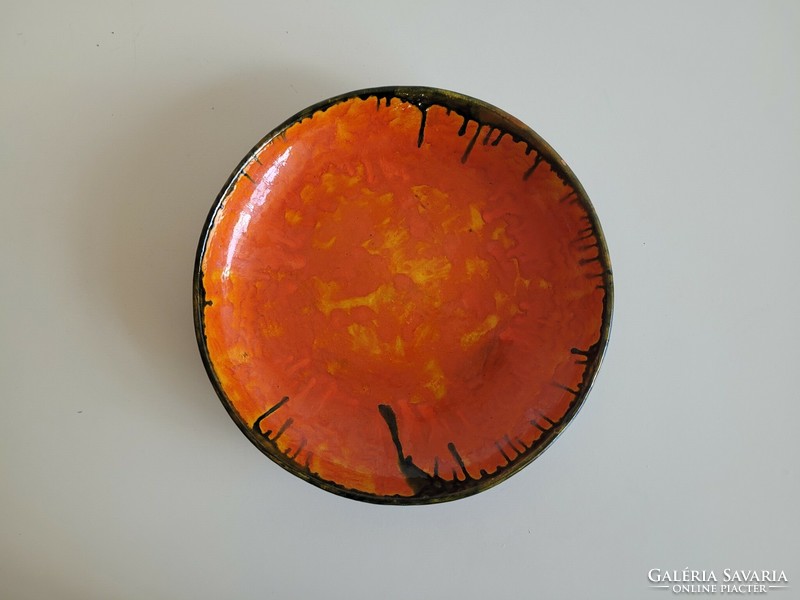 Retro kerámia tál fali tányér régi dísztányér falidísz 29 cm