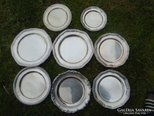 8 pcs antique baroque nysilver tray in several sizes only for sale cheap