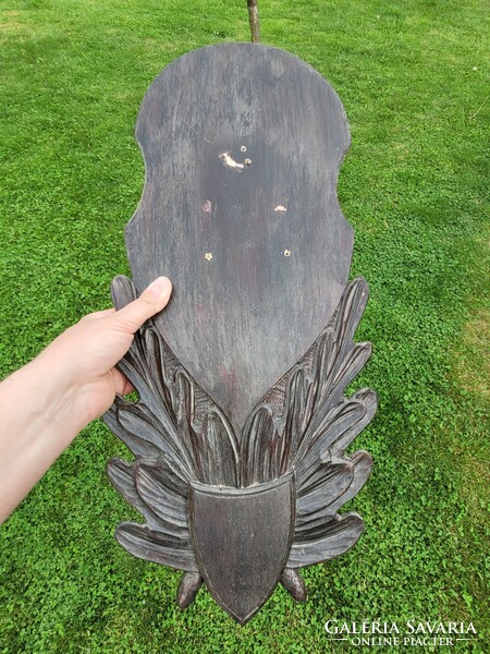 Trophy holder for hunters made of wood