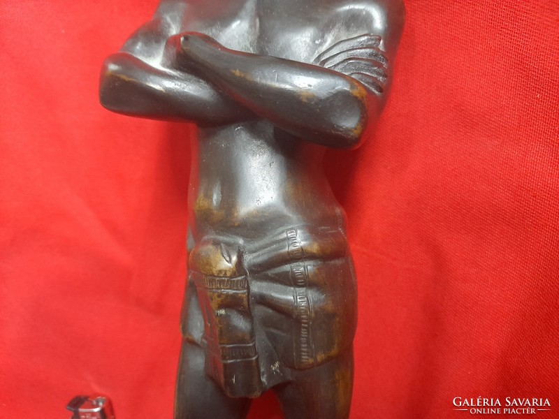 Tömör Bronz,Réz Werkner Lajos,Görög Olimpikon Figurális Szobor,Kisplasztika. 36 cm.