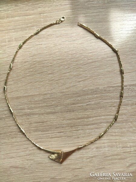 Modernist Finnish 14 carat gold necklace