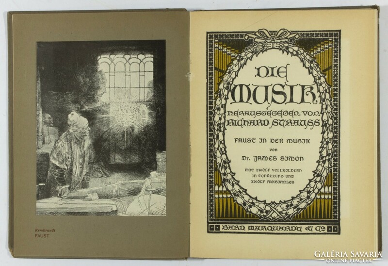 Faust in der Music - James Simon (Eredeti 1906-os kiadás)