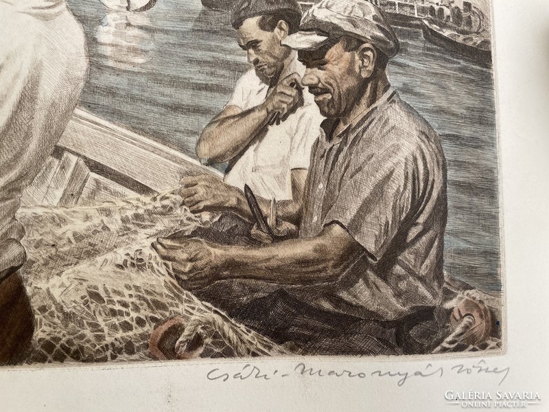 Csáki marónse józsef / mesh repair fishermen