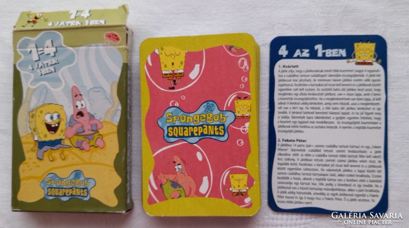 Sponge Bob 4 = 1 kids card game